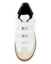 Etoile Isabel Marant Isabel Marant Beth Pinked Trim Grip Strap Sneaker White