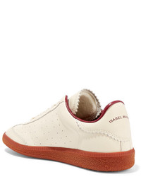 Etoile Isabel Marant Isabel Marant Toile Bryce Perforated Leather Sneakers Off White