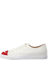 Charlotte Olympia Kiss Me Sneakers Lace Up Casual Shoes