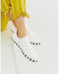 DKNY Knitted Platform Sneaker