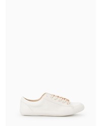 Violeta BY MANGO Lace Up Leather Sneakers