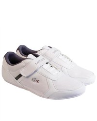 Lacoste Rippon Puo White Dark Grey Velcro Strap Sneakers