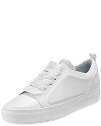 Lanvin Leather Low Top Sneaker White