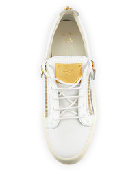 Giuseppe Zanotti Leather Low Top Sneaker White