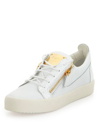 Giuseppe Zanotti Leather Low Top Sneaker White
