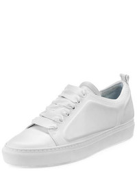 Lanvin Leather Low Top Sneaker White