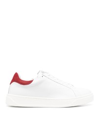 Lanvin Logo Patch Lace Up Sneakers
