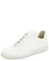Maison Margiela Low Top Glitter Sneaker White