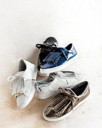 MICHAEL Michael Kors Michl Michl Kors Keaton Kiltie Faux Patent Sneaker Optic White