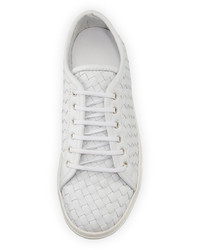 Sesto Meucci Nace Woven Lace Up Sneaker White