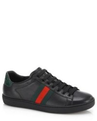 Gucci New Ace Leather Lace Up Sneakers