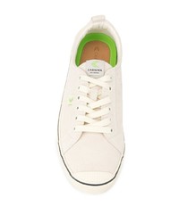 Cariuma Oca Low Stripe Off White Suede Sneaker