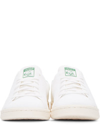 adidas Originals White And Green Stan Smith Og Pk Sneakers