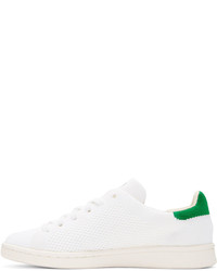 adidas Originals White And Green Stan Smith Og Pk Sneakers