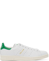 adidas Originals White Green Stan Smith Sneakers