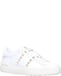Valentino Rockstud Leather Low Top Trainers