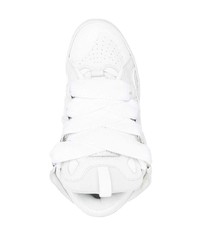 Lanvin Round Toe Lace Up Sneakers