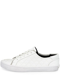 Rebecca Minkoff Sander Too Quilted Low Top Sneaker White