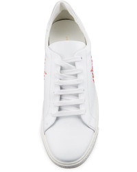 Anya Hindmarch Space Invader Low Top Sneaker Whitered