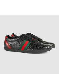 Gucci Ssima Leather Lace Up Sneaker