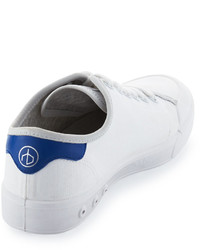Rag & Bone Standard Issue Canvas Lace Up Sneaker Whiteblue