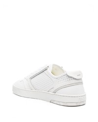 Fendi Step Leather Perforated Sneakers