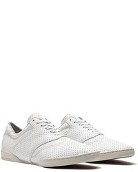 HUF The Dylan Sneaker In White Perforated Leather