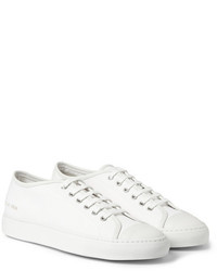 Common Projects Tournat Leather Trimmed Canvas Sneakers