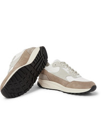Common Projects Track Classic Suede Mesh And Leather Sneakers