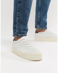 ASOS DESIGN Trainers In Off White With Chunky Sole