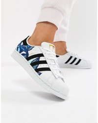 adidas Originals Trainers In White With Embroidery