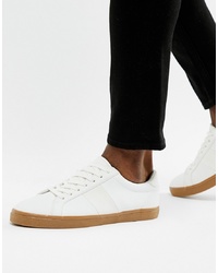 ASOS DESIGN Trainers In White With Gum Sole