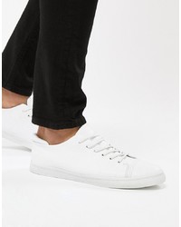 ASOS DESIGN Trainers In White With Toe Cap