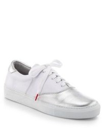 Twins For Peace Brushed Leather Low Top Sneakers