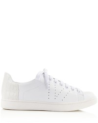 Vince Varin Embossed Low Top Lace Up Sneakers