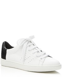 Vince Varin Embossed Low Top Lace Up Sneakers