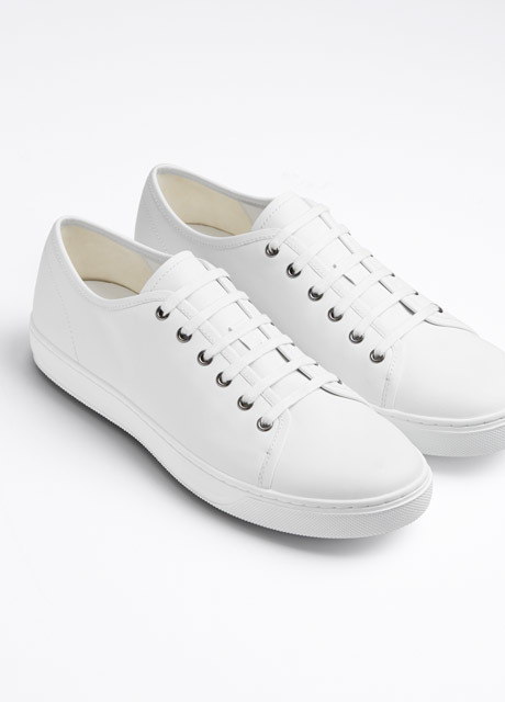 vince white leather sneaker