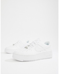 Nike White Air Force 1 Sage Trainers