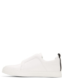 Pierre Hardy White And Black Slider Sneakers