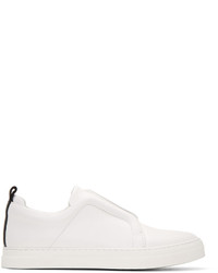 Pierre Hardy White And Black Slider Sneakers