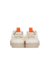 Diesel White And Orange S Clever Low Sneakers