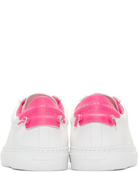 Givenchy White And Pink Urban Knots Sneakers