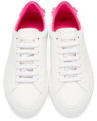 Givenchy White And Pink Urban Knots Sneakers