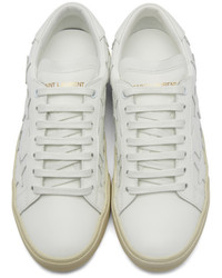 Saint Laurent White Court Classic Sl06 California Sneakers
