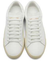Saint Laurent White Court Classic Sl06 Sneakers