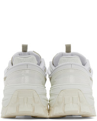 Juun.J White Double Layered Sneakers