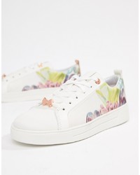 Ted Baker White Lace Up Trainers