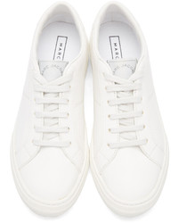Marc Jacobs White Leather Empire Sneakers