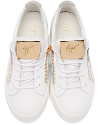 Giuseppe Zanotti White Leather London Sneakers
