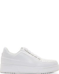 3.1 Phillip Lim White Leather Low Top Sneakers